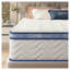 Grand matelas hybride de 10 pouces avec ressorts ensachés individuellement, housse en coton