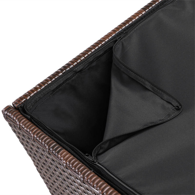 Ebern Designs Eva-Lily 75cm W 300L Water Resistant Deck Box, Brown