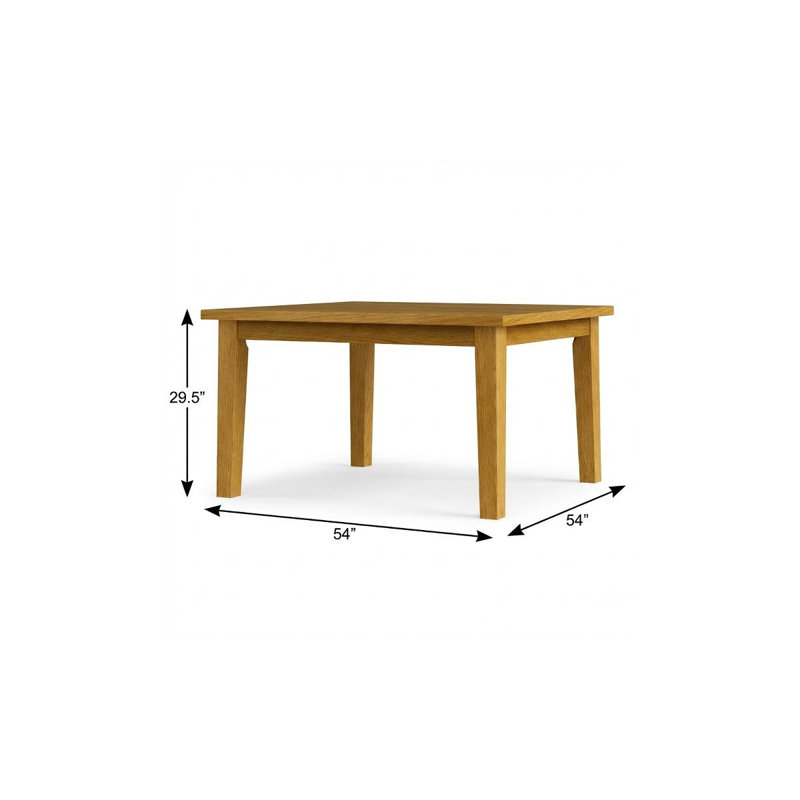 Table de salle à manger 54 ", Chêne
