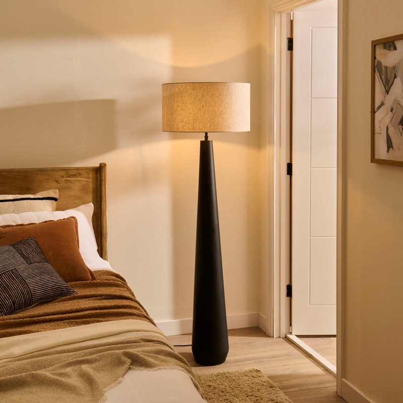 Metal Floor Lamp Base - 129cm, Black