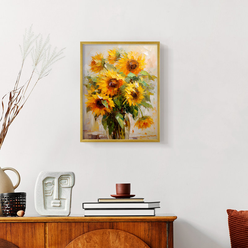Série FLORAL CDXLIX - Impression encadrée de qualité supérieure - Prêt à être accroché - Aucun clou requis, H 11 po x l 9 po