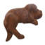Figurine Sleepy Cocker Spaniel sculptée à la main en bois