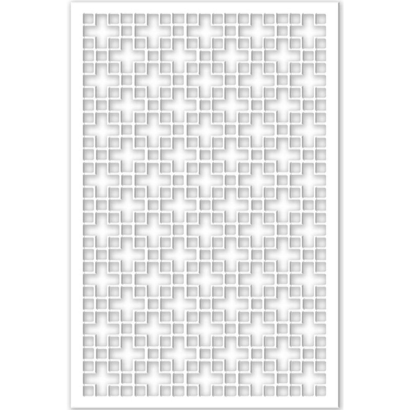 Écran d'intimité en vinyle 48 po x 32 po, Blanc