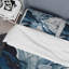 Ensemble de housse de couette en microfibre / polyester bleu et gris Elixir I-628391662