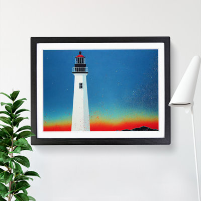 XH1022-6648X Painted Lighthouse Vol.4 1 Piece Single Picture Frame Wall Art