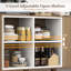 Buffet de 63 po avec 4 compartiments et tablette de rangement Buffet