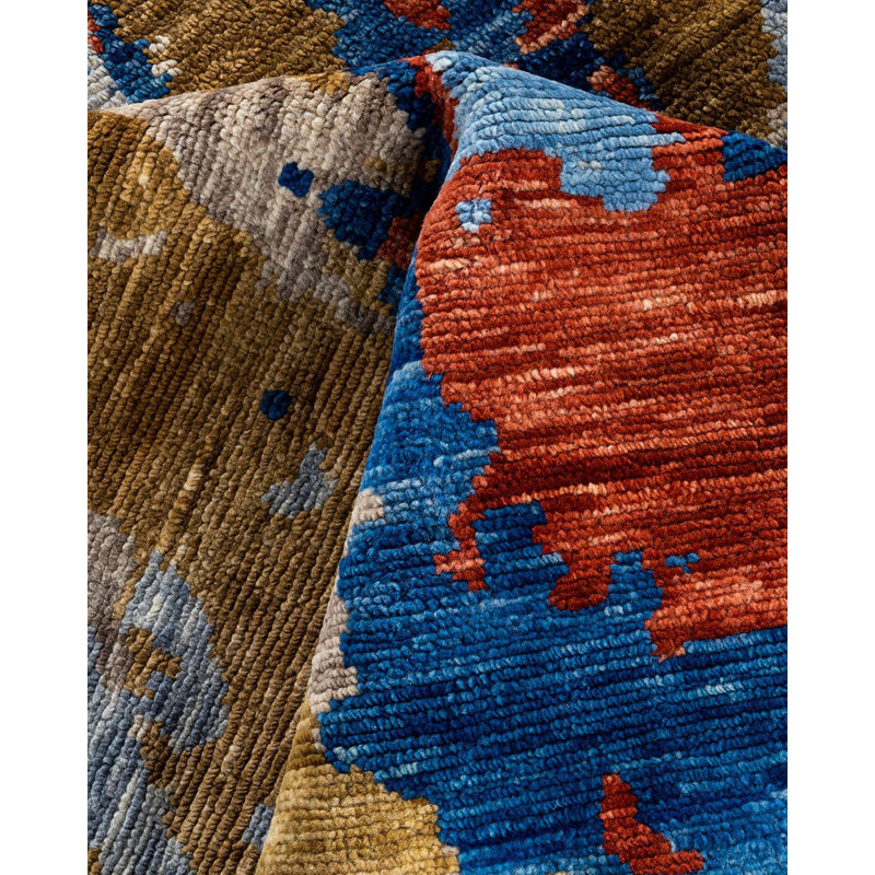 Overdyed One-of-a-Kind 9' 0" X 12' 0" Hand Knotted Area Rug