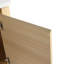 Meuble-lavabo mural moderne avec lavabo en céramique, tablettes de rangement en bois