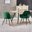 Modern Velvet/Linen Upholstered Dining Chair With Arm-327538292