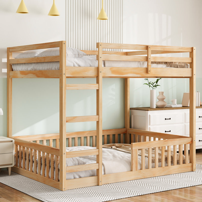 Full Over Full Bunk Bed, Natural
