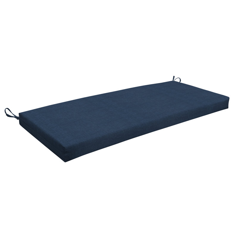 Outdoor Bench Cushion - Comfortable, Durable, Weather-Resistant Design, Dark Blue
