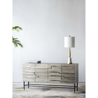 59x14.5x30" Linear 4 Door Credenza