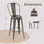 Tabouret de bar 30 po Amira-377980799
