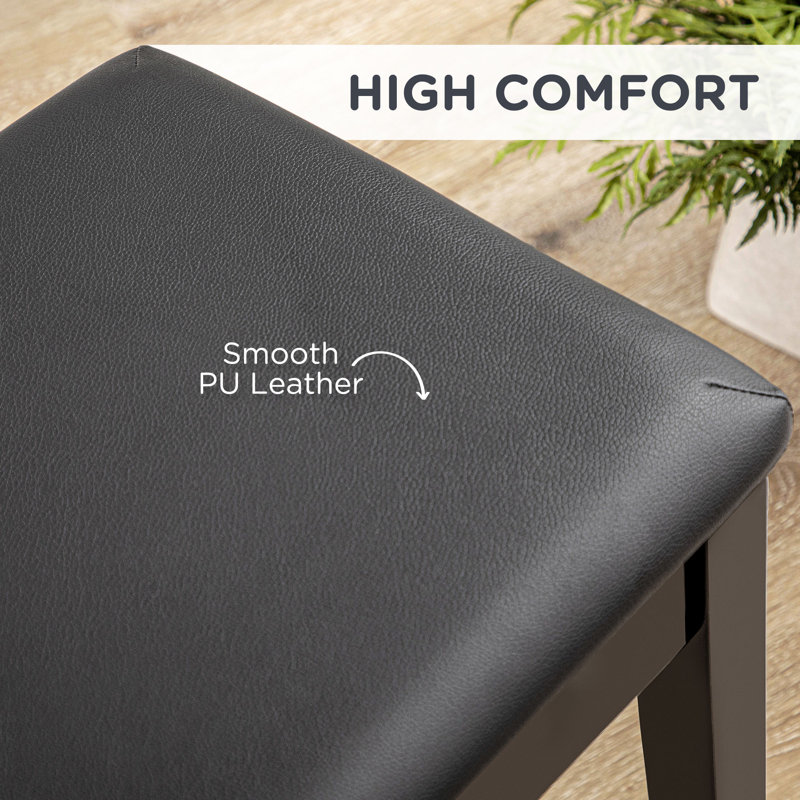 Faux Leather Upholstered Storage Bench