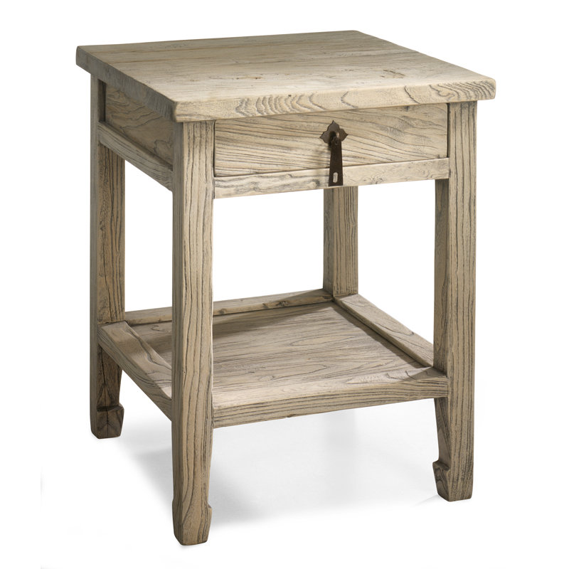 Jixi Solid Wood End Table