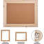 Miroir mural rectangulaire 20 "x 30" en bois massif et rotin-964151710