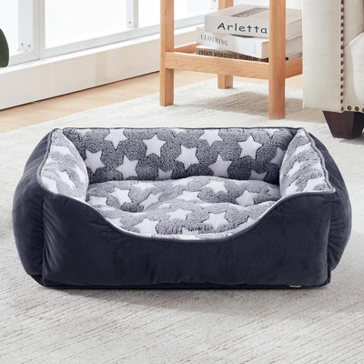 Lit rectangulaire pour grands chiens, lit douillet et lavable ...