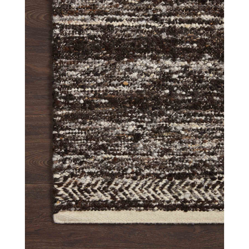 Tapis en laine / coton tissé à la main Bathsheb, Rectangle 2 pi x 3 pi