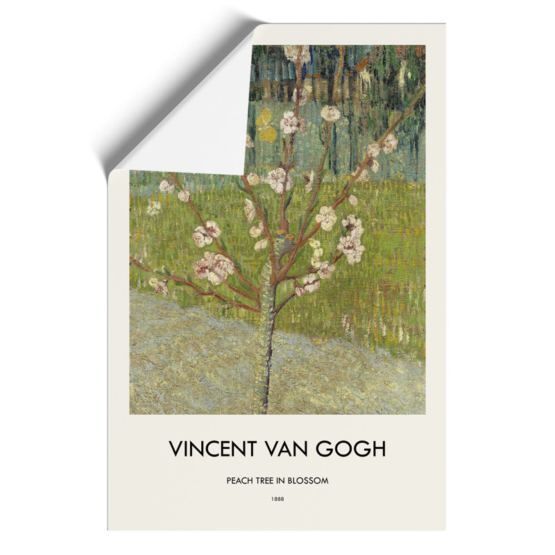 Peach Tree in Blossom Print by Vincent van Gogh - Frameless Print, 42cm H x 30cm W x 0.1cm D