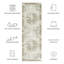 Tapis oriental sauge / ivoire Delvecchio-527725429