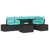 Coussin bleu / cadre noir est en rupture de stock