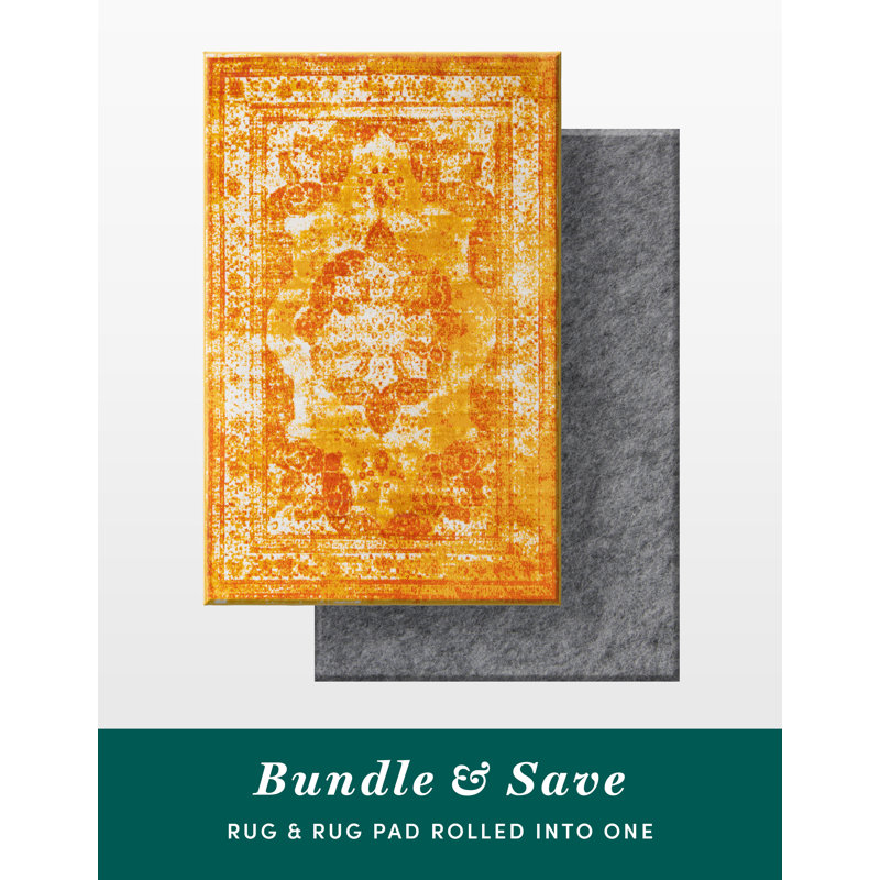 Gourley Rug Bundle, Rectangle 7'8" x 10', Yes, Orange