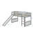 Twin-Size Loft Bed Featuring A Slide