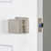 Viaggio Quadrato Hammered Texture Rosette Single Dummy with Quadrato Knob
