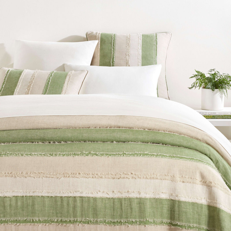 Moon Hills Linen Duvet Cover, Twin/Twin XL Duvet Cover, Olive