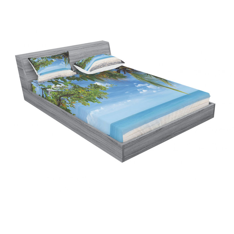 Microfiber Sheet Set, Queen Sheet Set with Fitted Sheet