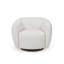 Fauteuil d'appoint pivotant avec base en bois Boucle-128498774