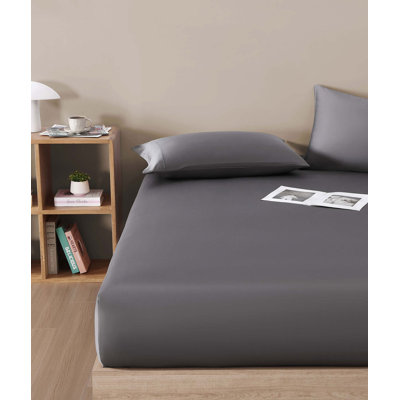 Natural Premium Bamboo Machine Woven Fitted Sheet