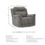 Fauteuil inclinable électrique en similicuir Gordils-713640989