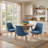 Anagnos 20.08"Seat Height Mid-Century Modern Swivel Upholstery Dining Side Chair-1350453284