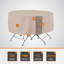 Housse pour ensemble de table et chaises de patio Modern Modern Monterey, 94 po de diamètre x H 23 po, beige