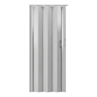 Portes accordéon pliables en PVC 36 po ou cloison d'intimité pour usage interne, gris