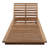 Varenna Outdoor Teak Wood Chaise Lounge , Sunbrella Cushion Included-95126884