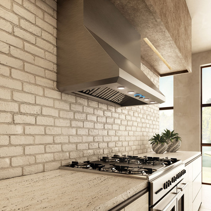 Elica 30" Stainless Steel 600 CFM Ducted (Vented) Wall Range Hood with Baffle Filter
