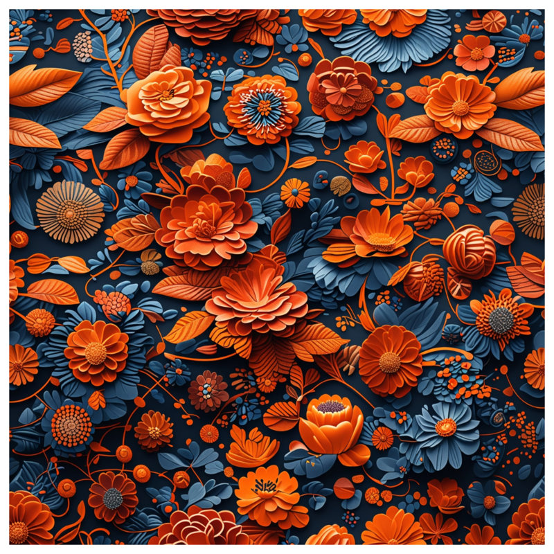Coussins décoratifs oranges et bleus orange, 18 po x 18 po