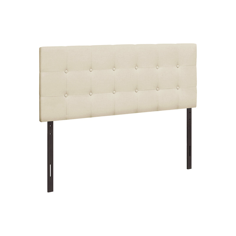 Lit, tête de lit seulement, lit double, chambre à coucher, revêtement, Lit double, Beige