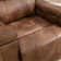 Ilkeston 37" Wide Cognac Leather Manual Recliner Chair with Built-in Cup Holder