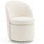 Fauteuil d'appoint pivotant avec dossier haut-1690956888