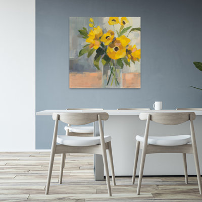 Art floral contemporain ensoleillé Ii