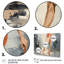 Ensemble de décoration murale 4 pieds orange clair et gris-1039347630