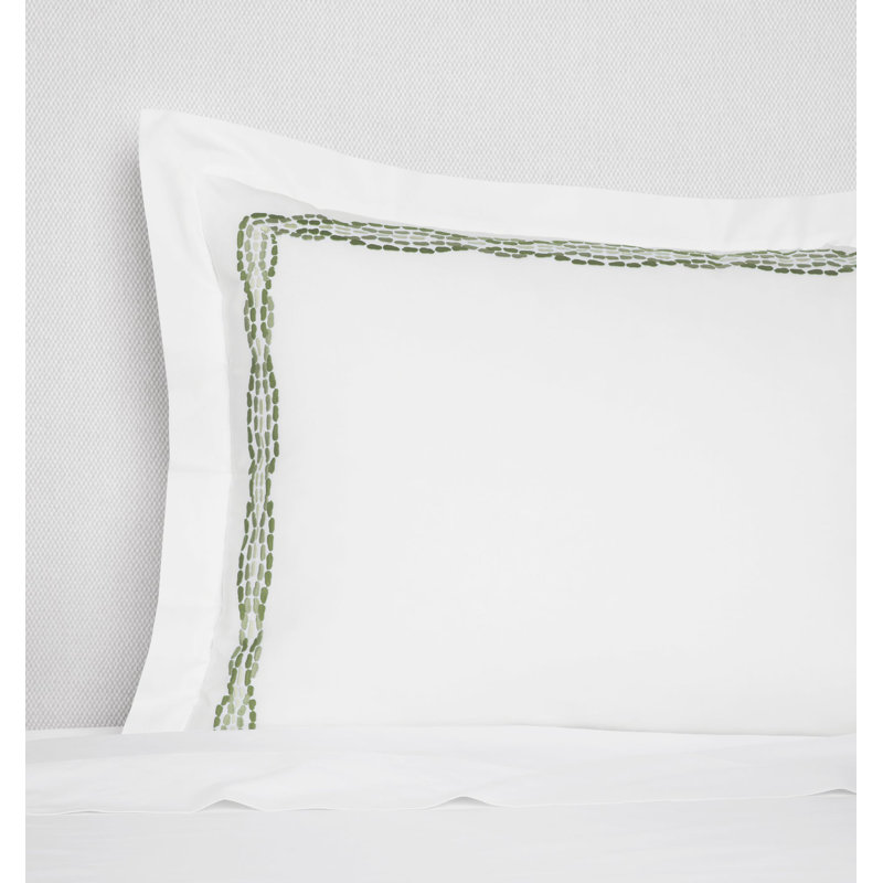 Cobblestones - Sham, White/Green, Euro