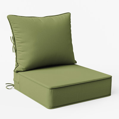 Wynee 24"W X 24"D Outdoor Cushions 6.5'' Deep Seating Cushion Set Indoor and Outdoor Seat / Back Cushion, Only Cushions