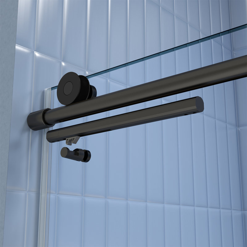 Porte de douche en verre, Noir