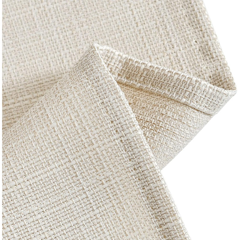 Rideaux de cuisine en lin, Beige, L 28 po x L 24 po