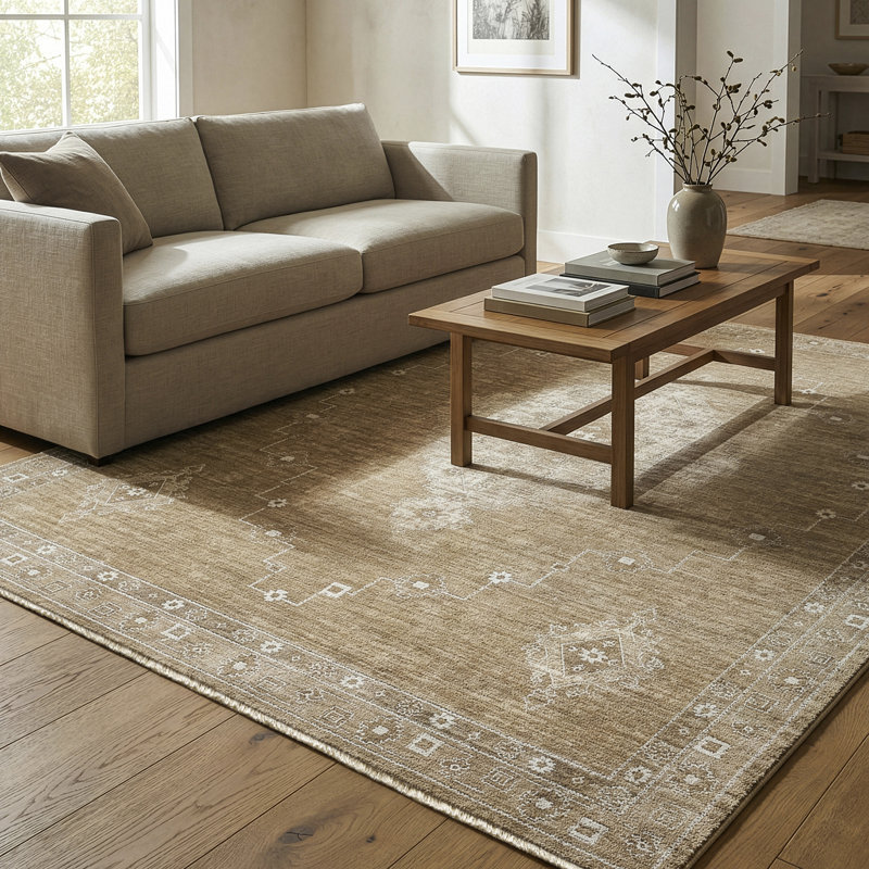 Moroccan Area Rug, Rectangle 200 x 275 cm