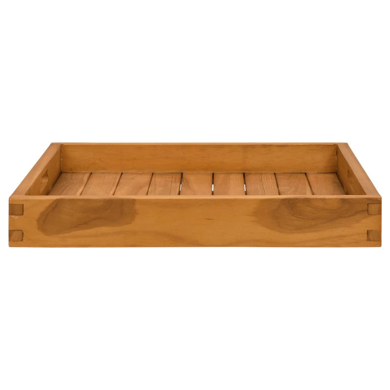 Futoshi Wood Tray, 2.8" H x 19.7" W x 19.7" D
